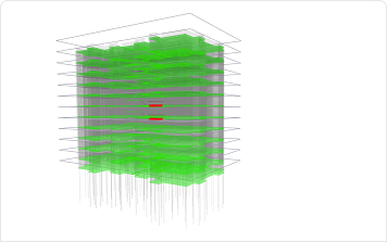 意匠・構造・設備の整合性確認 — 3D BIMモデル