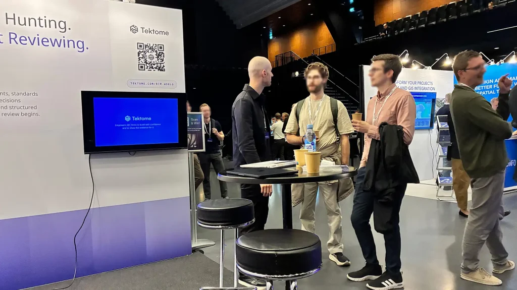 BIM World Copenhagen の会場に設けられたTektomeのブース